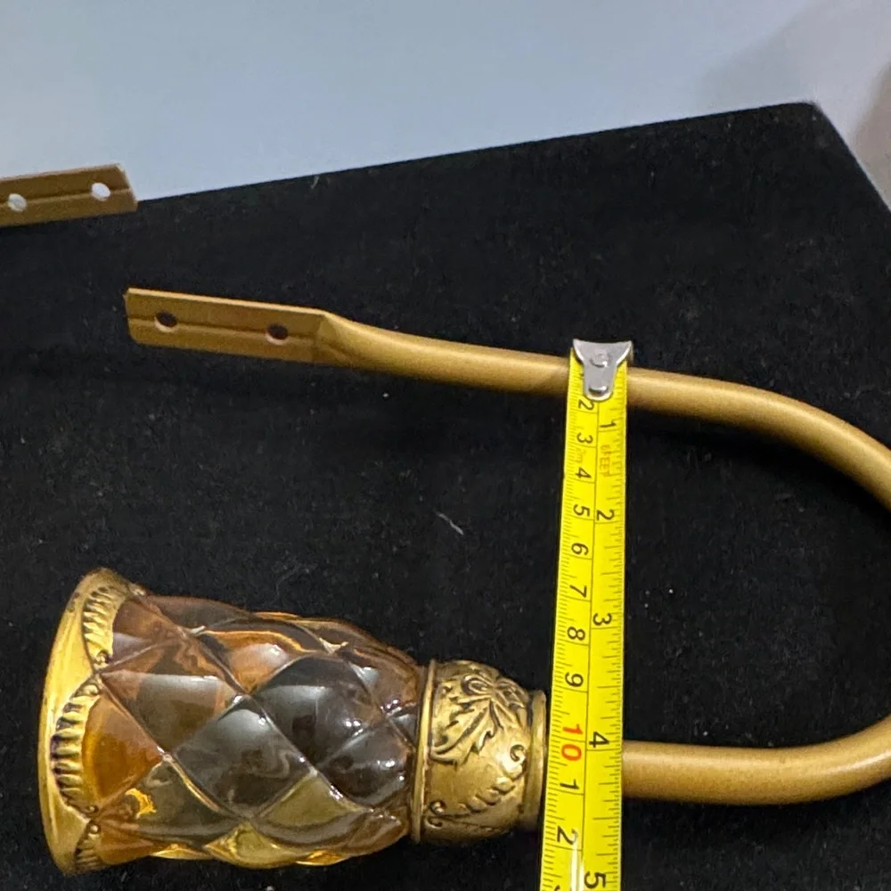 Gold and Crystal Wall Sconce Hold Back